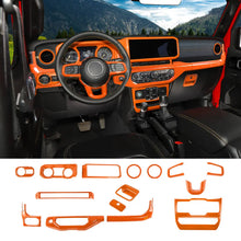 For 2024+ Jeep Wrangler JL & Gladiator JT Interior Center Console Cover Trim Kit (15 pcs) RT-TCZ