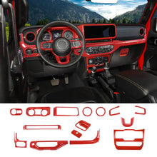 For 2024+ Jeep Wrangler JL & Gladiator JT Interior Center Console Cover Trim Kit (15 pcs) RT-TCZ