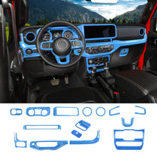 For 2024+ Jeep Wrangler JL & Gladiator JT Interior Center Console Cover Trim Kit (15 pcs) RT-TCZ