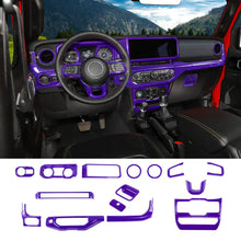For 2024+ Jeep Wrangler JL & Gladiator JT Interior Center Console Cover Trim Kit (15 pcs) RT-TCZ