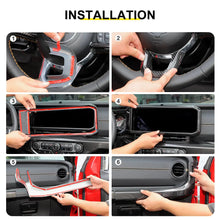 For 2024+ Jeep Wrangler JL & Gladiator JT Interior Center Console Dash AC Wheel Cover Trim Kit (15 pcs) RT-TCZ