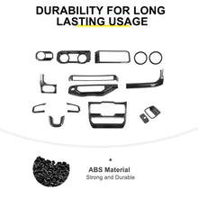 For 2024+ Jeep Wrangler JL & Gladiator JT Interior Center Console Dash AC Wheel Cover Trim Kit (15 pcs) RT-TCZ