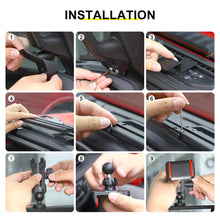 For 2024+ Jeep Wrangler JL & Gladiator JT Interior Center Console Dashboard Rail Expansion Phone Holder Mount RT-TCZ