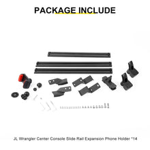 For 2024+ Jeep Wrangler JL & Gladiator JT Interior Center Console Dashboard Rail Expansion Phone Holder Mount RT-TCZ