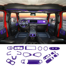 For 2024+ Jeep Wrangler JL & Gladiator JT Interior Center Console Full Set Trim Cover Kit RT-TCZ