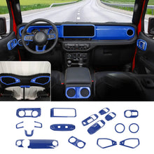 For 2024+ Jeep Wrangler JL & Gladiator JT Interior Center Console Full Set Trim Cover Kit (18 pcs) RT-TCZ