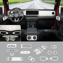 For 2024+ Jeep Wrangler JL & Gladiator JT Interior Center Console Full Set Trim Cover Kit (18 pcs) RT-TCZ