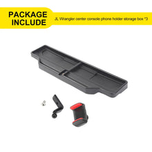 For 2024+ Jeep Wrangler JL & Gladiator JT Interior Center Console Phone Mount Holder Bracket Storage Box (2 pcs) RT-TCZ