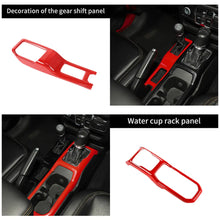 For 2024+ Jeep Wrangler JL & Gladiator JT Interior Center Console Steering Wheel Gear Shift Cover Trim Kit (9 pcs) RT-TCZ