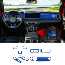 For 2024+ Jeep Wrangler JL & Gladiator JT Interior Center Console Steering Wheel Gear Shift Cover Trim Kit (9 pcs) RT-TCZ