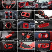 For 2024+ Jeep Wrangler JL & Gladiator JT Interior Center Console Trim Cover Kit (28 pcs) RT-TCZ