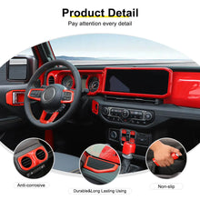 For 2024+ Jeep Wrangler JL & Gladiator JT Interior Center Console Trim Cover Kit (28 pcs) RT-TCZ