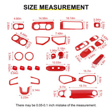 For 2024+ Jeep Wrangler JL & Gladiator JT Interior Center Console Trim Cover Kit (28 pcs) RT-TCZ