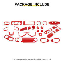 For 2024+ Jeep Wrangler JL & Gladiator JT Interior Center Console Trim Cover Kit (28 pcs) RT-TCZ