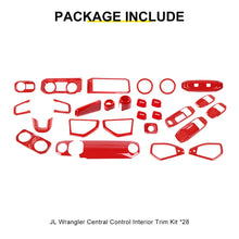For 2024+ Jeep Wrangler JL & Gladiator JT Interior Center Console Trim Cover Kit (28 pcs) RT-TCZ