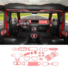 For 2024+ Jeep Wrangler JL & Gladiator JT Interior Center Console Trim Cover Kit (28 pcs) RT-TCZ