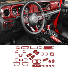 For 2024+ Jeep Wrangler JL & Gladiator JT Interior Center Console Trim Cover Kit (28 pcs) RT-TCZ