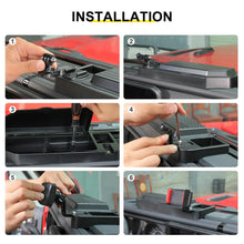 For 2024+ Jeep Wrangler JL & Gladiator JT Interior Center Dash Tray Storage Box Phone Holder RT-TCZ