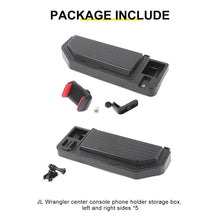 For 2024+ Jeep Wrangler JL & Gladiator JT Interior Center Dash Tray Storage Box Phone Holder RT-TCZ