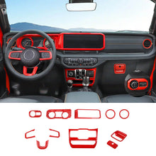 For 2024+ Jeep Wrangler JL & Gladiator JT Wheel Interior Console Dashboard Cover Trim Kit (11 pcs) RT-TCZ