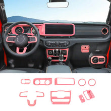 For 2024+ Jeep Wrangler JL & Gladiator JT Wheel Interior Console Dashboard Cover Trim Kit (11 pcs) RT-TCZ