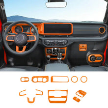 For 2024+ Jeep Wrangler JL & Gladiator JT Wheel Interior Console Dashboard Cover Trim Kit (11 pcs) RT-TCZ