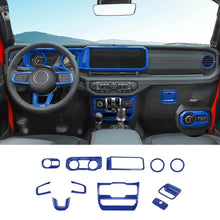 For 2024+ Jeep Wrangler JL & Gladiator JT Wheel Interior Console Dashboard Cover Trim Kit (11 pcs) RT-TCZ