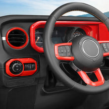For 2024+ Jeep Wrangler JL & Gladiator JT Wheel Interior Console Dashboard Cover Trim Kit (11 pcs) RT-TCZ