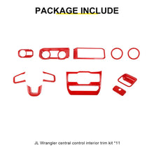 For 2024+ Jeep Wrangler JL & Gladiator JT Wheel Interior Console Dashboard Cover Trim Kit (11 pcs) RT-TCZ