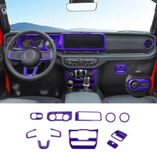 For 2024+ Jeep Wrangler JL & Gladiator JT Wheel Interior Console Dashboard Cover Trim Kit (11 pcs) RT-TCZ