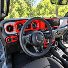 For 2024+ Jeep Wrangler JL & Gladiator JT Wheel Interior Console Dashboard Cover Trim Kit (11 pcs) RT-TCZ