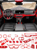 For 2024+ Jeep Wrangler JLU & Gladiator JT 4-Door 36 x Full Set Interior Decoration Trim Kit Cover RT-TCZ