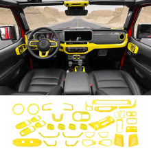 For 2024+ Jeep Wrangler JLU & Gladiator JT 4-Door 36 x Full Set Interior Decoration Trim Kit Cover RT-TCZ