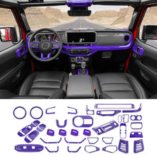 For 2024+ Jeep Wrangler JLU & Gladiator JT 4-Door 36 x Full Set Interior Decoration Trim Kit Cover RT-TCZ