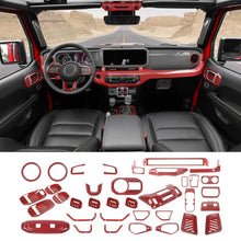 For 2024+ Jeep Wrangler JLU & Gladiator JT 4-Door 36 x Full Set Interior Decoration Trim Kit Cover RT-TCZ