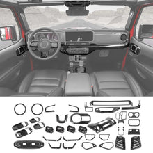 For 2024+ Jeep Wrangler JLU & Gladiator JT 4-Door 36 x Full Set Interior Decoration Trim Kit Cover RT-TCZ