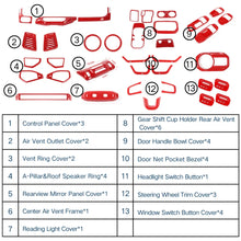 For 2024+ Jeep Wrangler JLU & Gladiator JT 4-Door 36 x Full Set Interior Decoration Trim Kit Cover RT-TCZ