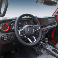 For 2024+ Jeep Wrangler & Gladiator JT Air Conditioning Headlight Switch Dashboard Air Vent Trim Ring- Style B (6 pcs) RT-TCZ
