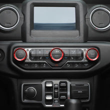 For 2024+ Jeep Wrangler & Gladiator JT Air Conditioning Headlight Switch Dashboard Air Vent Trim Ring- Style B (6 pcs) RT-TCZ