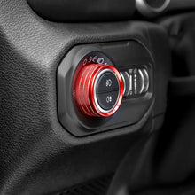 For 2024+ Jeep Wrangler & Gladiator JT Air Conditioning Headlight Switch Dashboard Air Vent Trim Ring- Style B (6 pcs) RT-TCZ