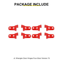 For 2026+ Jeep Wrangler JL & Gladiator JT 4-Door Version Exterior Car Door Hinges Trim Cover (8 pcs) RT-TCZ