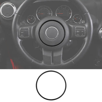 For Jeep 2011-2018 Wrangler JK /2011-2013 Grand Cherokee/2010-2015 Compass/ 2011-2015 Patriot Steering Wheel Center Cover Trim Ring RT-TCZ