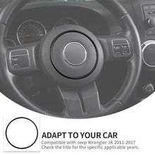 For Jeep 2011-2018 Wrangler JK /2011-2013 Grand Cherokee/2010-2015 Compass/ 2011-2015 Patriot Steering Wheel Center Cover Trim Ring RT-TCZ