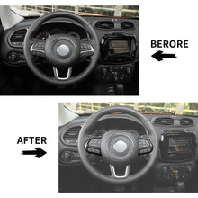 For Jeep 2015+ Renegade/ 2017-2020 Compass Steering Wheel Button Cover Trim Accessories RT-TCZ