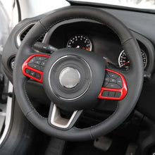 For Jeep 2015+ Renegade/ 2017-2020 Compass Steering Wheel Button Cover Trim Accessories RT-TCZ