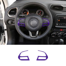 For Jeep 2015+ Renegade/ 2017-2020 Compass Steering Wheel Button Cover Trim Accessories RT-TCZ