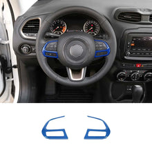 For Jeep 2015+ Renegade/ 2017-2020 Compass Steering Wheel Button Cover Trim Accessories RT-TCZ