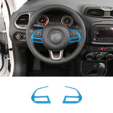 For Jeep 2015+ Renegade/ 2017-2020 Compass Steering Wheel Button Cover Trim Accessories RT-TCZ