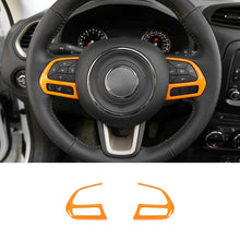 For Jeep 2015+ Renegade/ 2017-2020 Compass Steering Wheel Button Cover Trim Accessories RT-TCZ