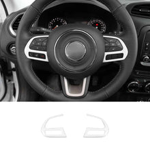 For Jeep 2015+ Renegade/ 2017-2020 Compass Steering Wheel Button Cover Trim Accessories RT-TCZ